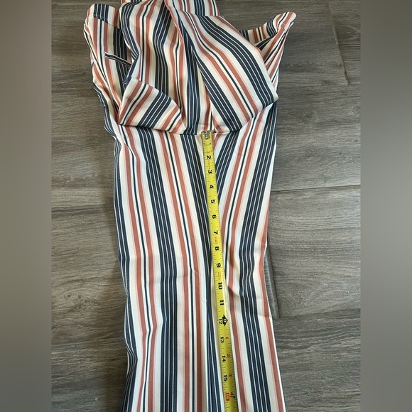 NWOT Anthropologie Striped Flare Multicolor Pants - Picture 12 of 16